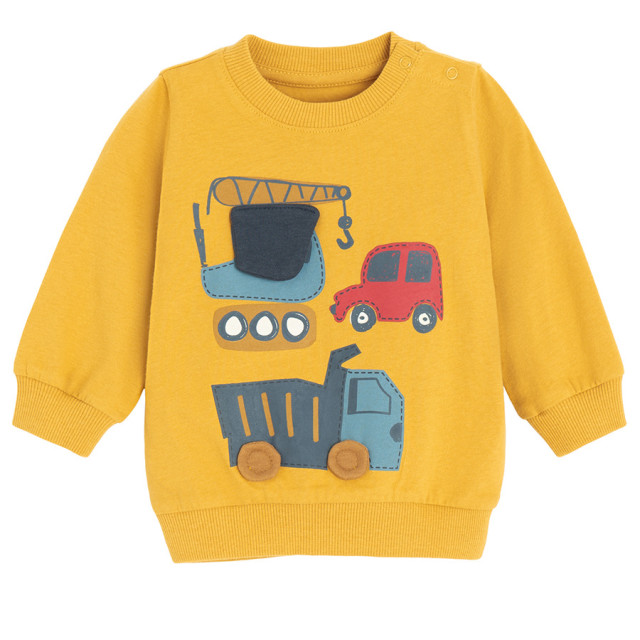 Блуза с дълъг ръкав, цвят: Жълт