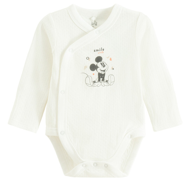 Боди с дълъг ръкав 2бр. MICKEY & FRIENDS, цвят: Кремав