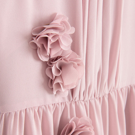 Рокля без ръкав, цвят: Розов