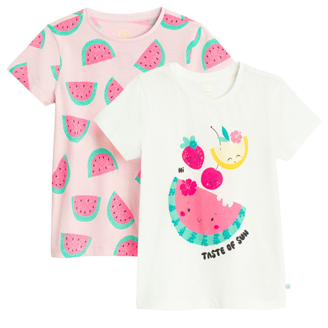 Тениска с къс ръкав 2бр., цвят: Микс