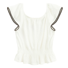 Блуза без ръкави, цвят: Бял