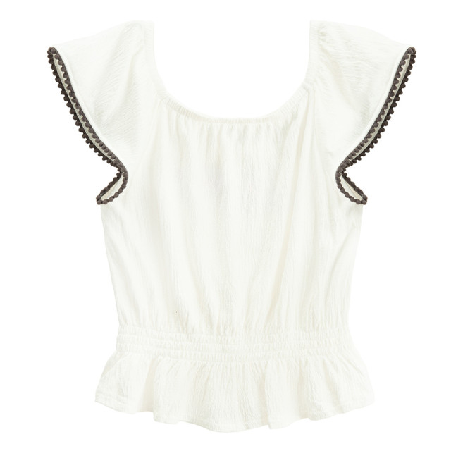 Блуза без ръкави, цвят: Бял