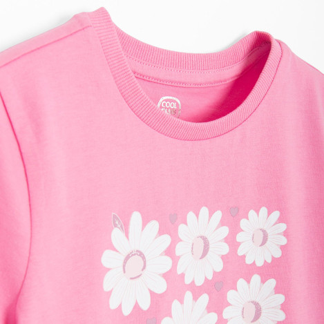 Тениска с къс ръкав, цвят: Розов