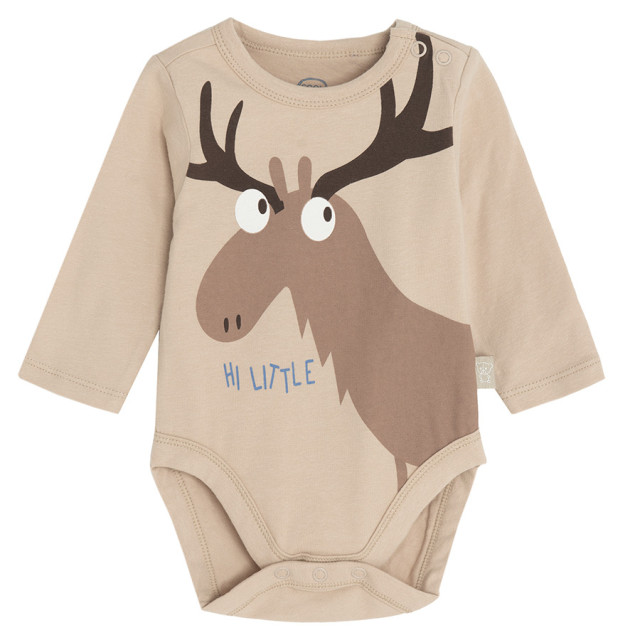 Боди с дълъг ръкав, цвят: Морско син