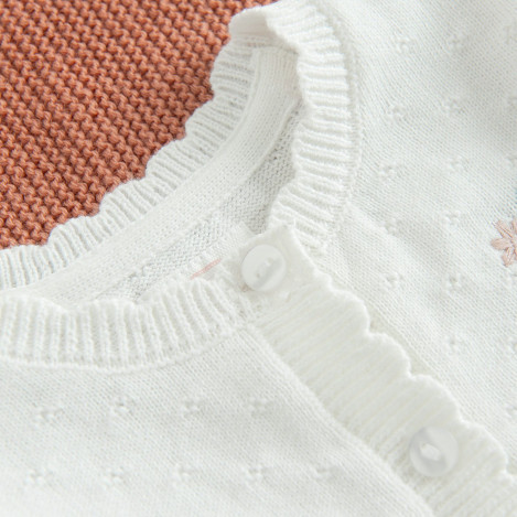 Жилетка, цвят: Бял