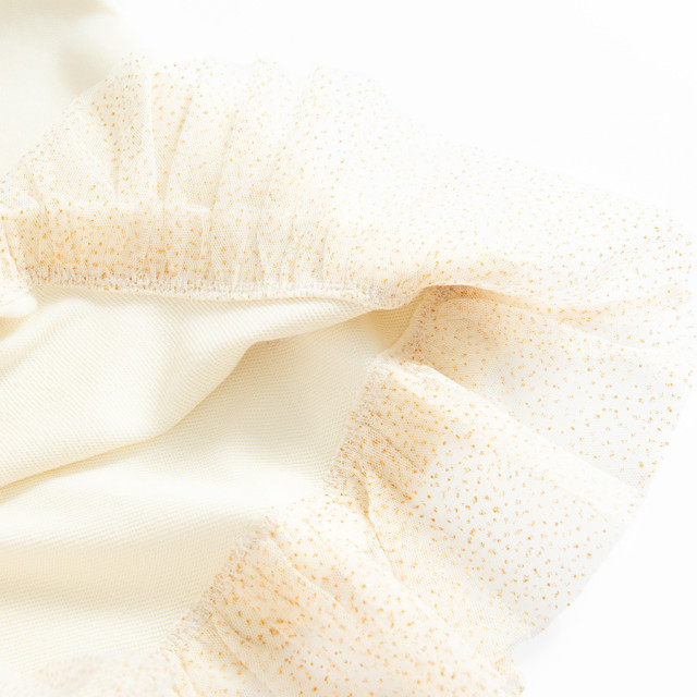 Блуза с дълъг ръкав, цвят: Кремав