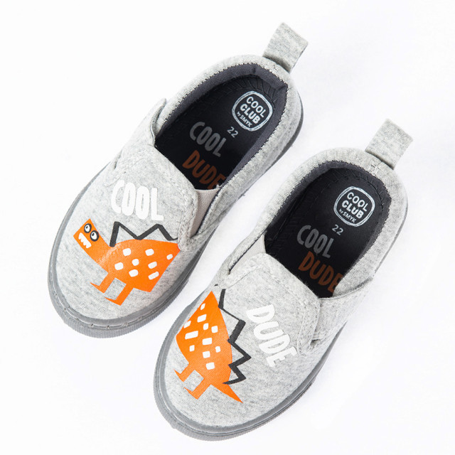 Пантофи, цвят: Сив меланж