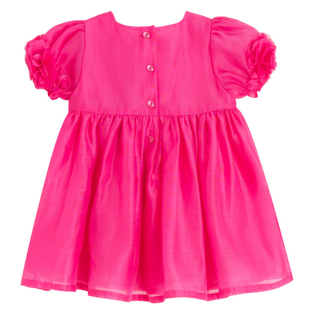 Рокля с къс ръкав, цвят: Магента