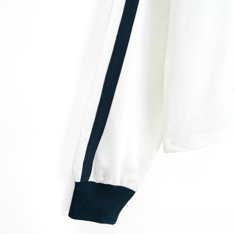 Блуза с дълъг ръкав, цвят: Бял