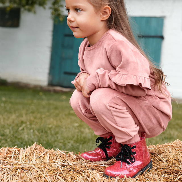 Високи обувки, цвят: Тъмно цикламен