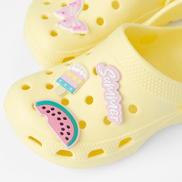 Плажни чехли, цвят: Охра