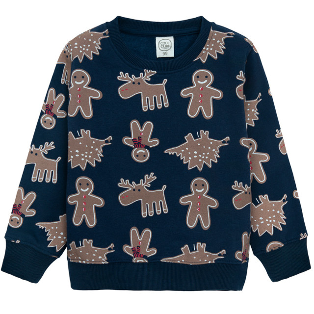 Блуза с дълъг ръкав, цвят: Морско син