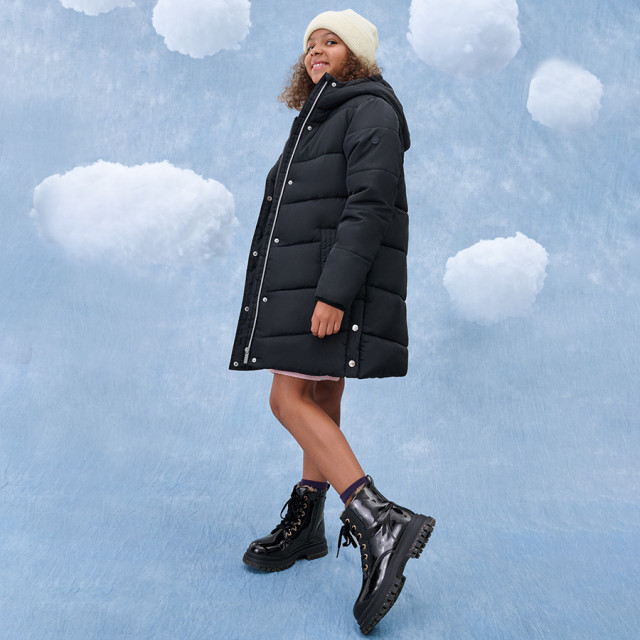 Палто, цвят: Черен