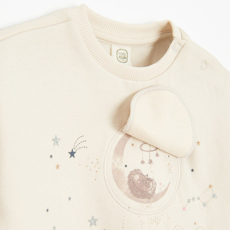 Блуза с дълъг ръкав, цвят: Бежов