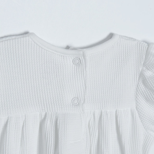 Блуза с къс ръкав, цвят: Бял