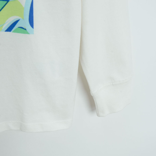 Блуза с дълъг ръкав, цвят: Бял