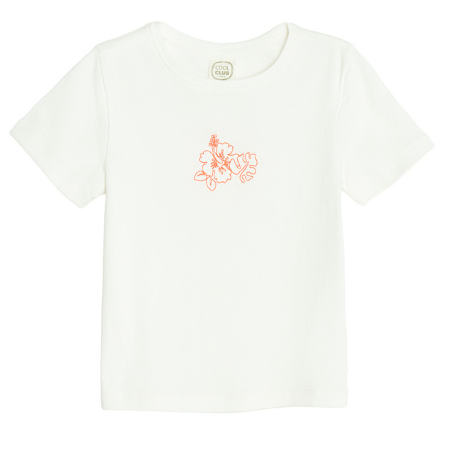 Тениска с къс ръкав, цвят: Бял