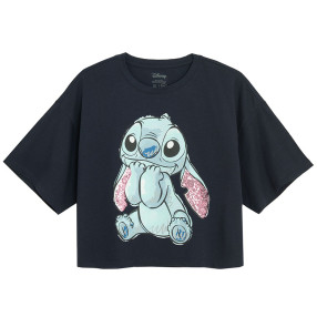 Тениска с къс ръкав LILO&STITCH, цвят: Син