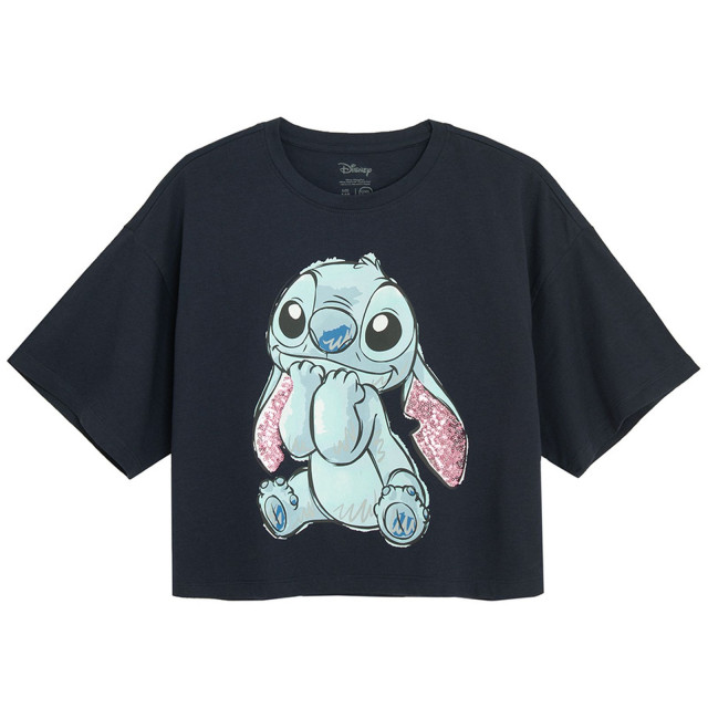 Тениска с къс ръкав LILO&STITCH, цвят: Син