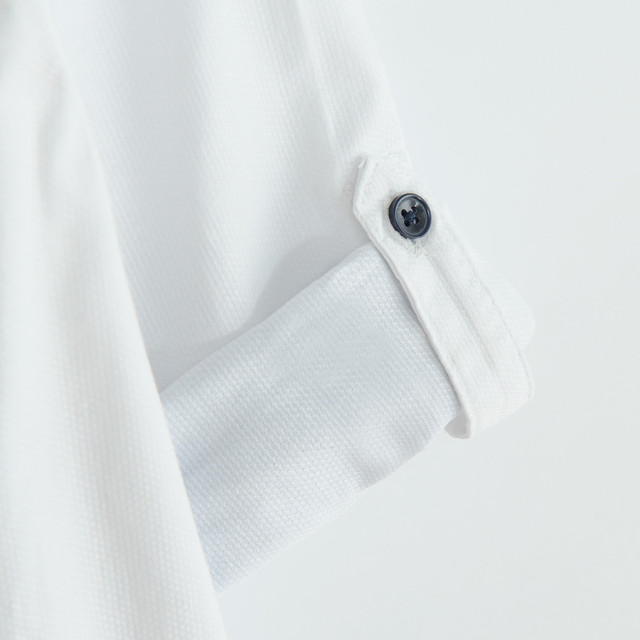 Риза с дълъг ръкав, цвят: Светло син