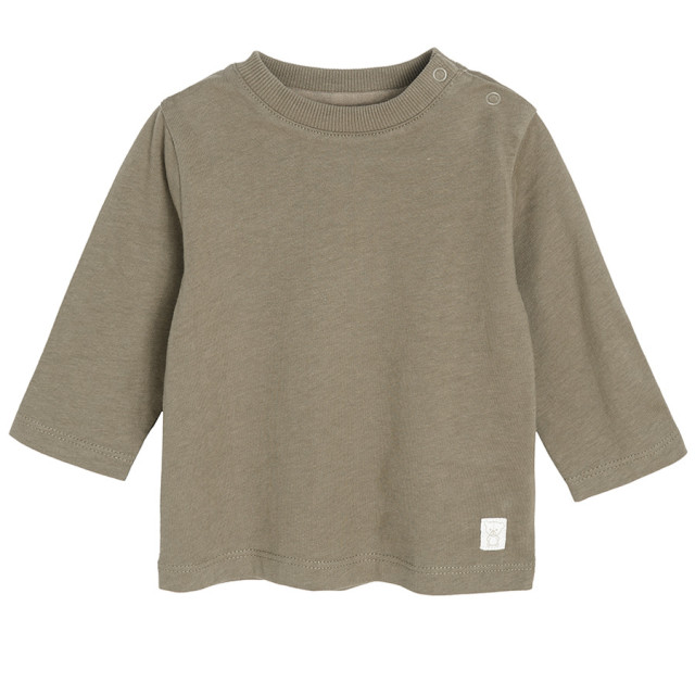 Тениска с дълъг ръкав, цвят: Маслинов