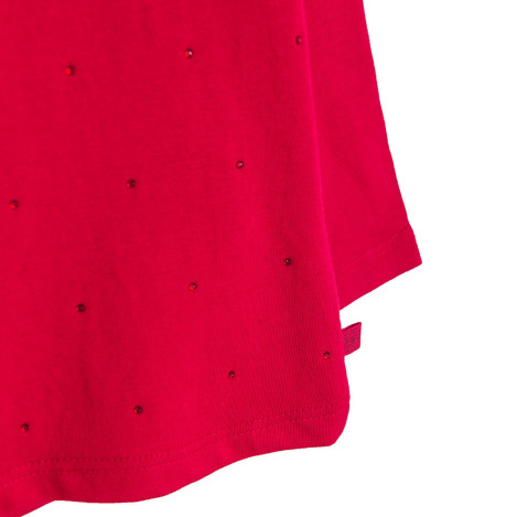 Тениска с дълъг ръкав, цвят: Червен