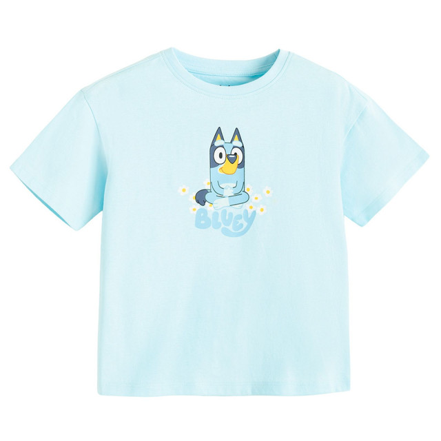 Тениска с къс ръкав BLUEY, цвят: Син