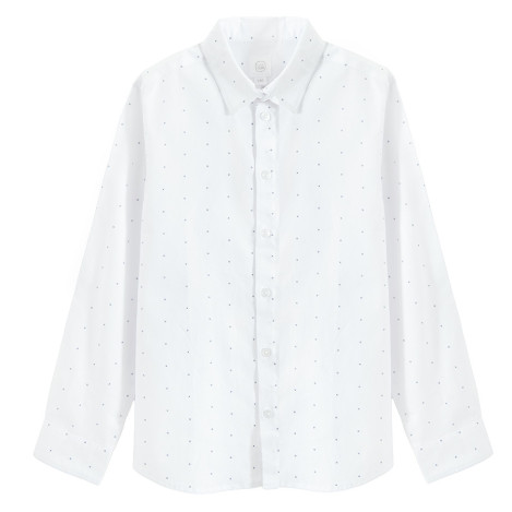 Риза с дълъг ръкав, цвят: Бял