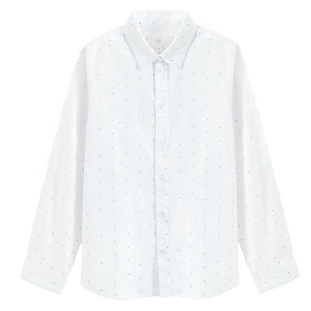 Риза с дълъг ръкав, цвят: Бял