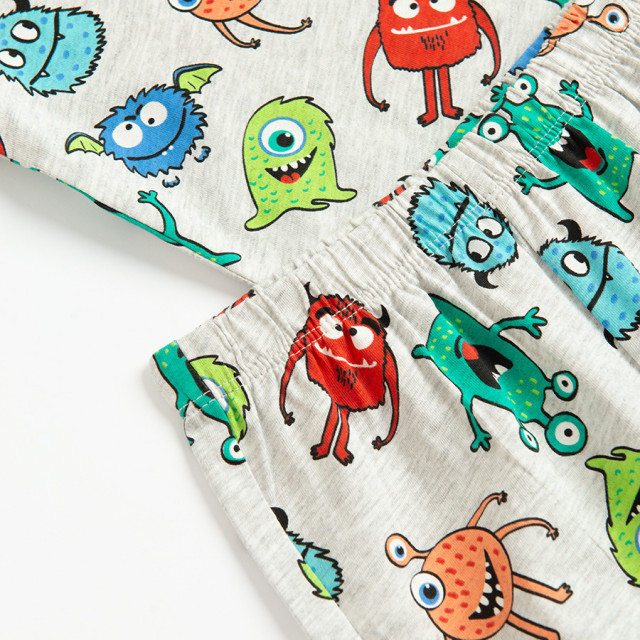 Пижама, цвят: Сив меланж