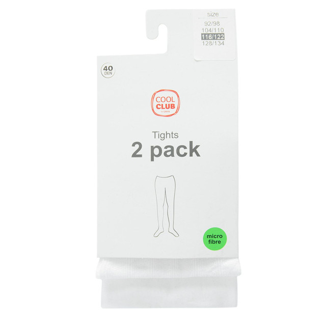 Чорапогащи 2бр., цвят: Бял