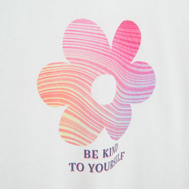 Тениска с къс ръкав, цвят: Бял