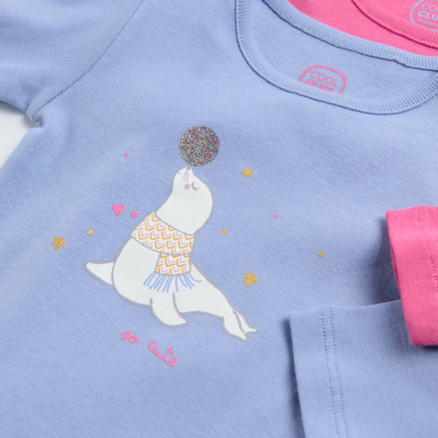 Боди с дълъг ръкав 2бр., цвят: Микс