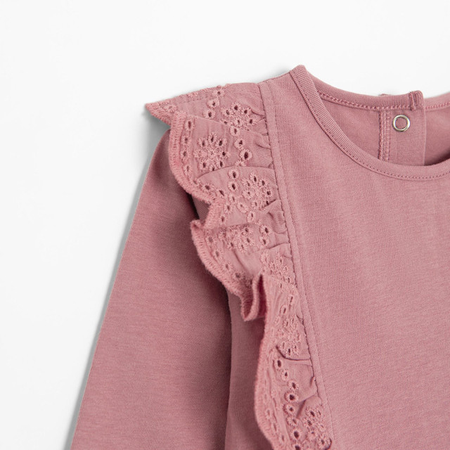 Блуза с дълъг ръкав, цвят: Виолетов