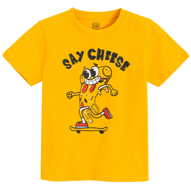 Тениска с къс ръкав, цвят: Жълт