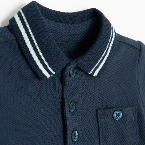 Боди с къс ръкав, цвят: Син