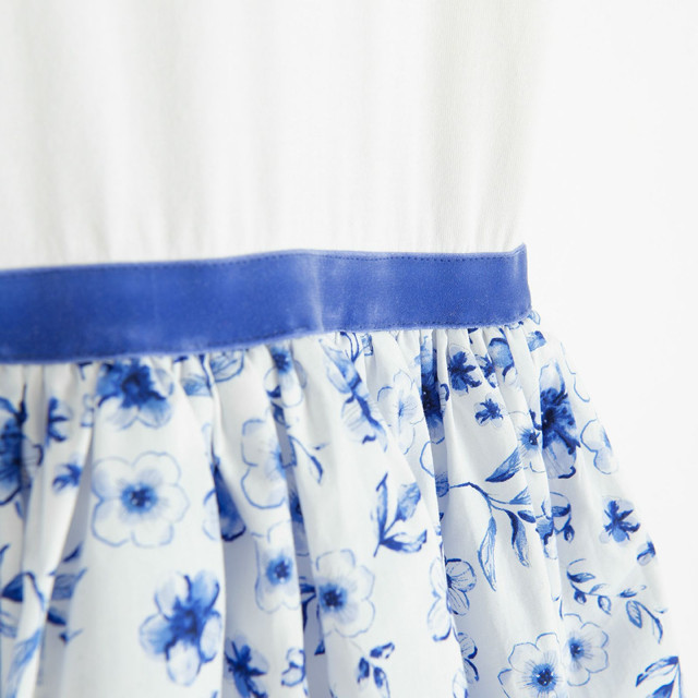 Рокля с къс ръкав, цвят: Син