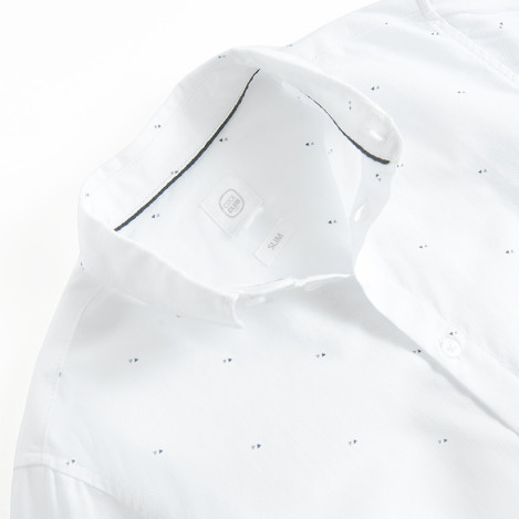 Риза с дълъг ръкав, цвят: Бял