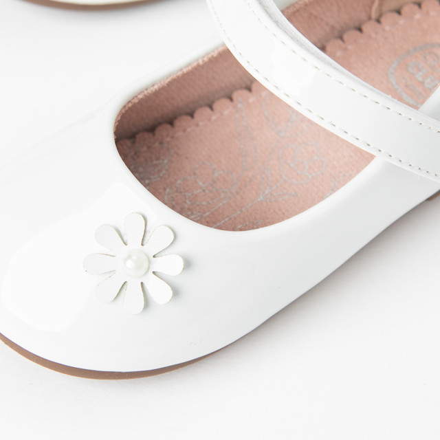 Балеринки, цвят: Бял