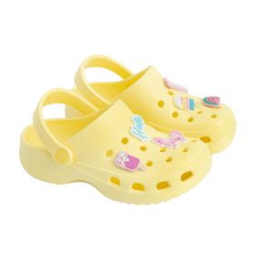 Плажни чехли, цвят: Охра