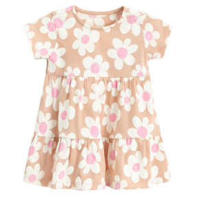 Рокля с къс ръкав, цвят: Пепел от рози