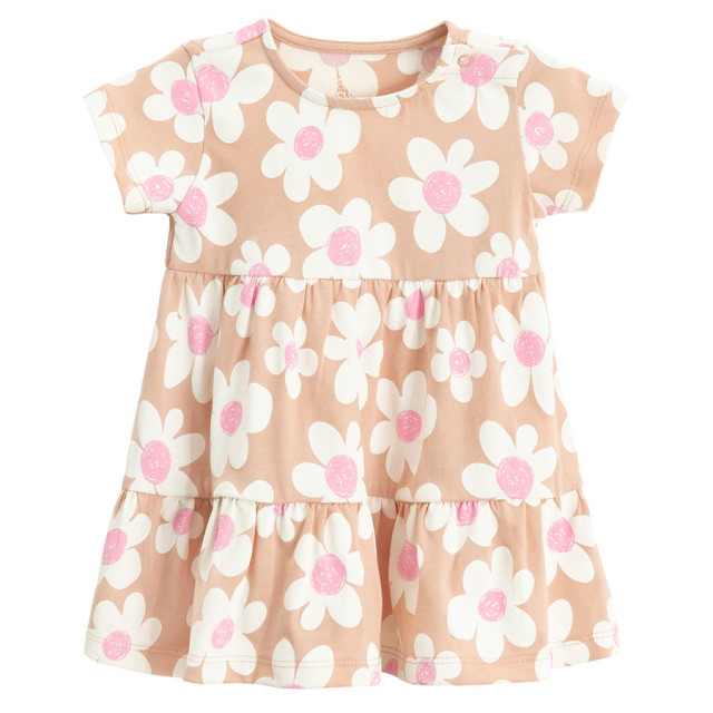 Рокля с къс ръкав, цвят: Пепел от рози