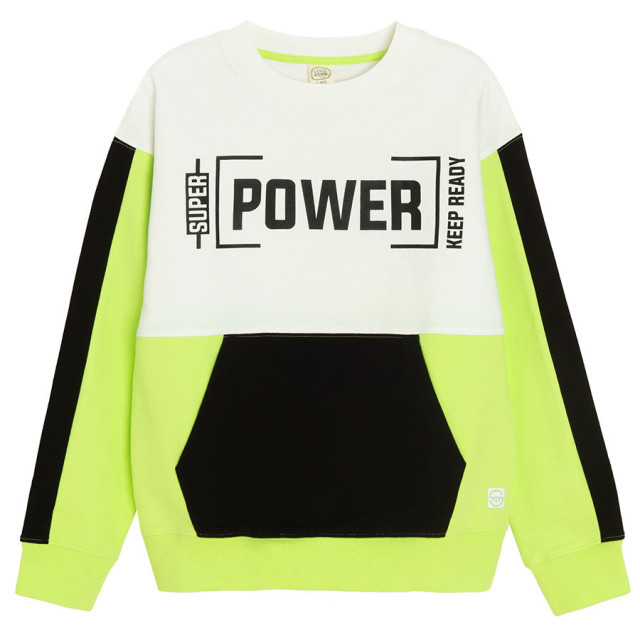 Блуза с дълъг ръкав, цвят: Бял