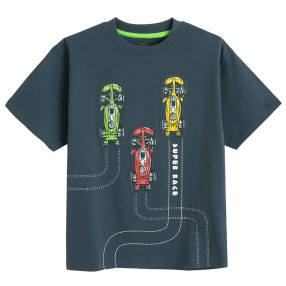 Тениска с къс ръкав, цвят: Антрацит