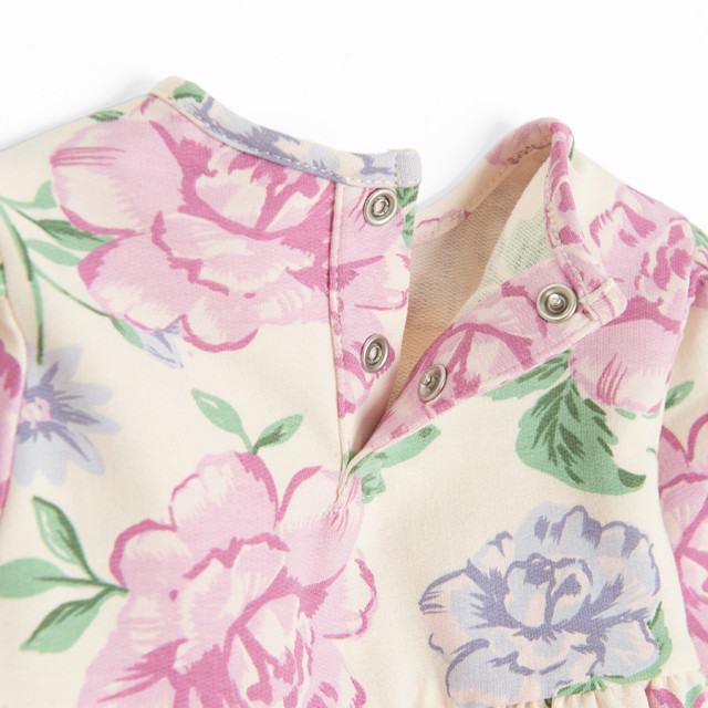 Рокля с дълъг ръкав, цвят: Светло бежово