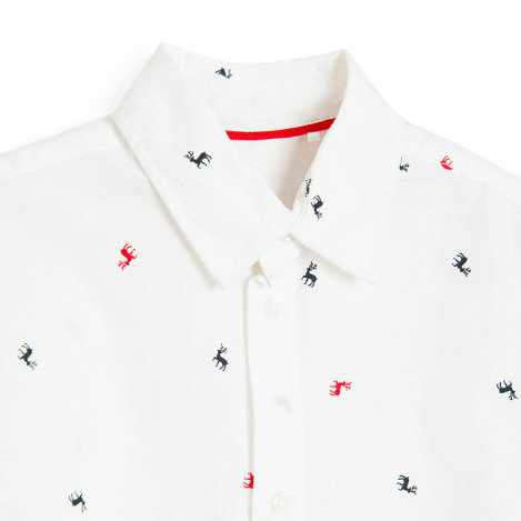 Риза с дълъг ръкав, цвят: Бял