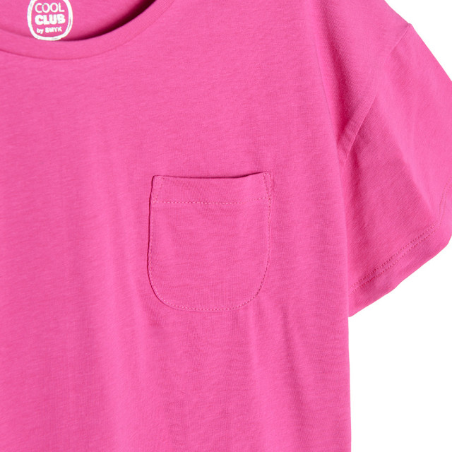 Тениска с къс ръкав, цвят: Розов