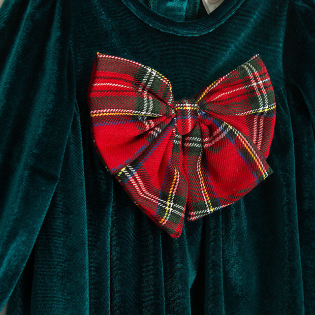 Рокля с дълъг ръкав, цвят: Зелен