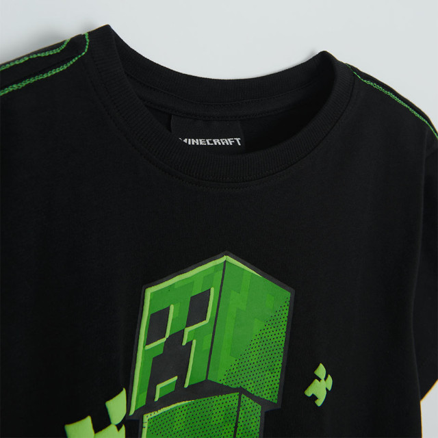 Тениска с къс ръкав MINECRAFT, цвят: Черен