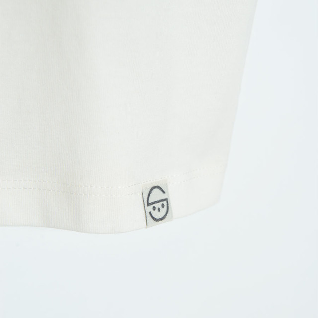 Тениска с къс ръкав, цвят: Екрю